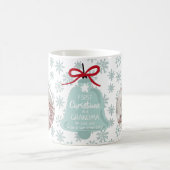 Foto voor eerste kerstmis: oma bell blue snewflake koffiemok (Center)