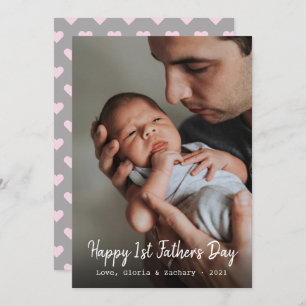 Foto voor eerste Vaderdag Feestdagenkaart