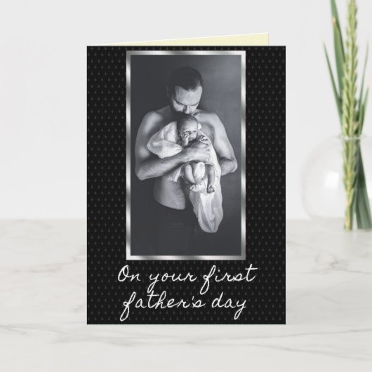 Foto voor je eerste Vaderdag Kaart (Voorkant)