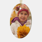 Foto Vrolijk Kerstfeest Grootouders Ornament Rood (Links)