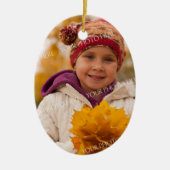 Foto Vrolijk Kerstfeest Grootouders Ornament Rood (Voorkant)