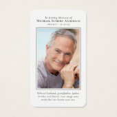 Foto vuurtoren Memorial Prayer Kaart (Voorkant)