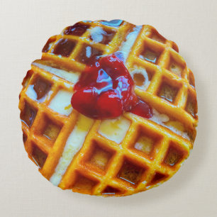 Foto Waffle Rond Kussen