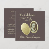 foto: Wake / (woon) begrafenis Kaart (Voorkant / Achterkant)