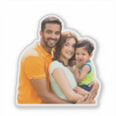 Foto Waterfles Laptop Auto Decal uw eigen foto Sticker (Voorkant)