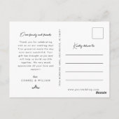 Foto waterverf foliage bruiloft bedankt briefkaart (Achterkant)