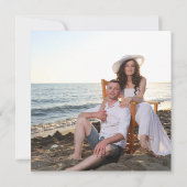 Foto Waterverf Rozen Bruiloft Dank u Kaart (Achterkant)