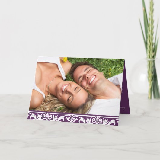 Foto Weddenschap-plum & White Swirl Tree (Voorkant)