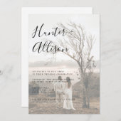 Foto Weddenschap Uitnodiging (Voorkant / Achterkant)