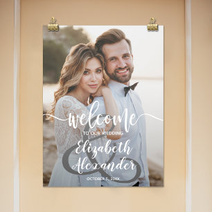 Foto Wedding Ampersand Welcome Poster