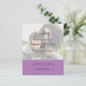 FOTO WEDDING INVITATION Budget Overlay Text LeahG (Staand voorkant)