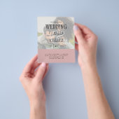 FOTO WEDDING INVITATION Overlay Text LeahG BUDGET Flyer (Hand)