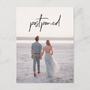 Foto Wedding Postponement Wijziging datum Briefkaart