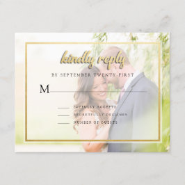 Foto Wedding RSVP Uitnodiging
