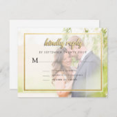 Foto Wedding RSVP Uitnodiging (Voorkant / Achterkant)