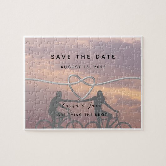 Foto Wedding Save the Date Invitation Legpuzzel (Horizontaal)