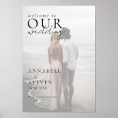 Foto WELKOM OP ONZE BRUILOFT Poster (Voorkant)