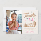 Foto Western Bedankt Card (Voorkant)