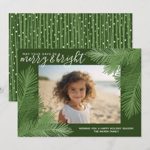 Foto Whimsical Takken Calligrafie Kerstmis Feestdagenkaart