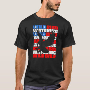 Foto Wild Bird Watt Free Flying Eagle on Amer T-shirt
