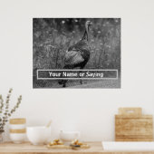 Foto Wild Turkey B&W Poster (Keuken)