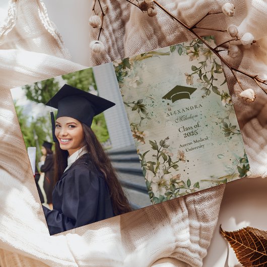 Foto Wildflower Bloom Afstudeerfeest Aankondiging