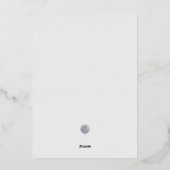 foto winter wonderland trouwkaart save the date folie uitnodiging (Achterkant)