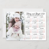 Foto Witte Kalender 2026 Familie Magnetische Kaart (Voorkant)