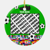 Foto World Soccer Ornament toevoegen (Achterkant)