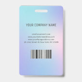 Foto Zakelijk ID Hologram Badge (Achterkant)