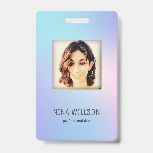 Foto Zakelijk ID Hologram Badge (Voorkant)