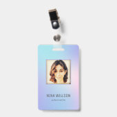 Foto Zakelijk ID Hologram Badge (Voorkant met clip)