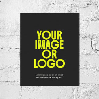 Foto Zakelijk Logo Eenvoudig Minimaal Zwart Poster