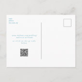 Foto Zee Turtle Beach Bruiloft Save the Date Briefkaart (Achterkant)