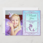 FOTO - Zeemeermin onder het Zee Dank u kaart (Voorkant)