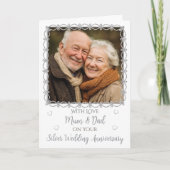 Foto Zilveren Huwelijksjubileum 25 jaar Kaart (Voorkant)
