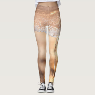 foto zon door het ijs op de oever leggings