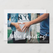 Foto Zwangerschap Aankondiging Kaart (Voorkant)