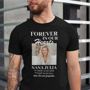 Foto Zwart Uitvaart Memorial T-shirt