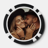 Foto Zwart Wit 100 Genummerd Poker Chips (Achterkant)