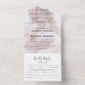 Foto zwart-wit All-in-One trouwuitnodiging All In One Uitnodiging (Binnen)