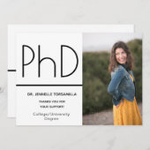 Fotoaankondiging Kraft paper PhD Aankondiging (Voorkant / Achterkant)