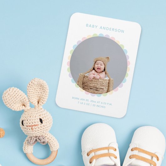 Fotoaankondiging van de flitsbloem van de Baby fli Magneet