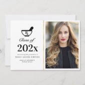 Fotoaankondiging van Elegant apotheker afstuderen Kaart (Voorkant)