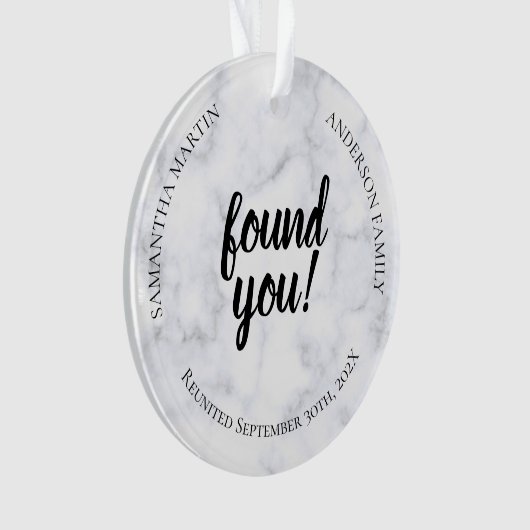 Fotoadoptiereünie Ornament (voorkant)