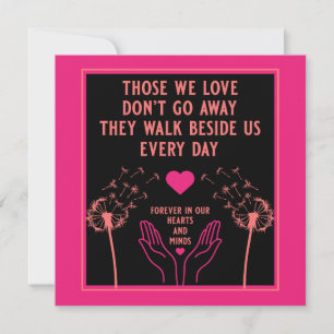 Fotoafdruk ter nagedachtenis aan rouw en verlies kaart