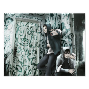 FOTOAFDRUKKING VAN EVIL BOYS FOTO AFDRUK