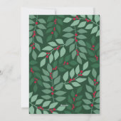 FotoArch met Huge Joy Script - botanische achterzi Feestdagenkaart (Achterkant)