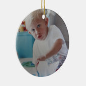 Fotobaby's eerste kerstmis keramisch ornament (Rechts)