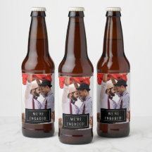 Fotobadge | Aankondiging Verloving | Bierlabel